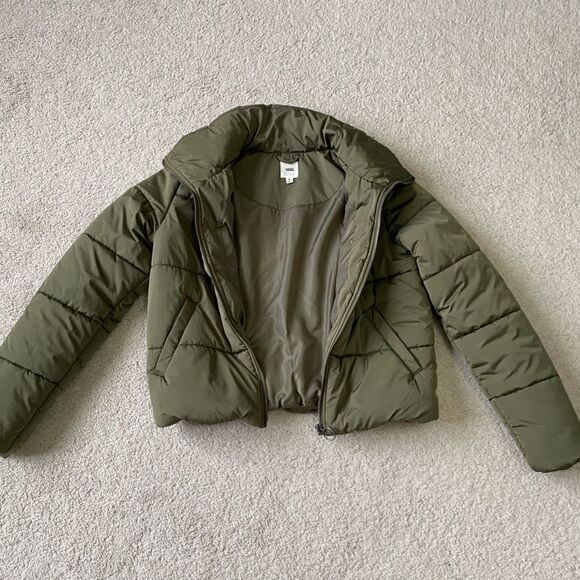 Vans Foundry Sz XS Olive Green Puffer Bomber Jacket Like New - Picture 4 of 16